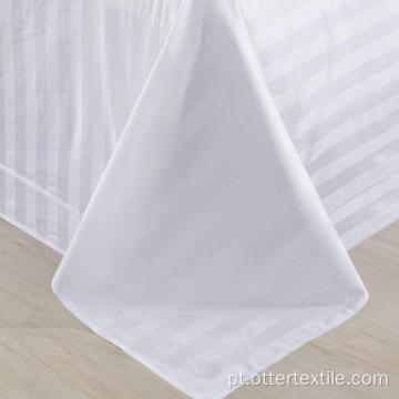 Lençol 100% algodão branco tecido para hotel